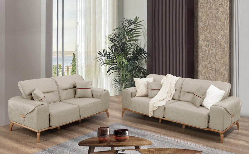 Oslo Sofa & Loveseat - Beige