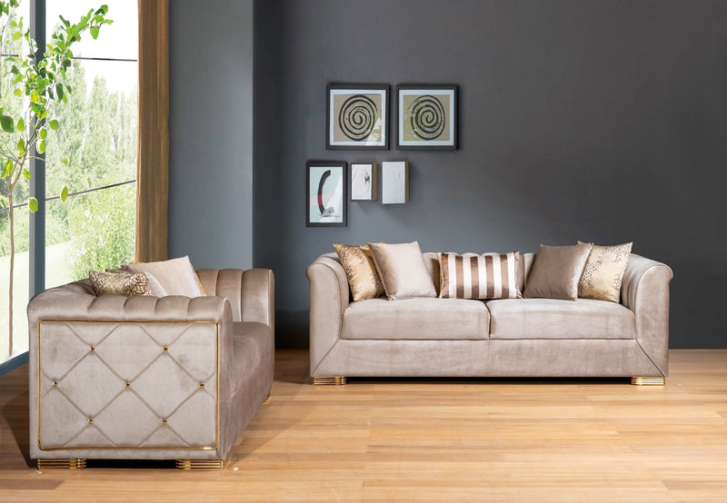 Selena Sofa & Loveseat - Anthracite Gray