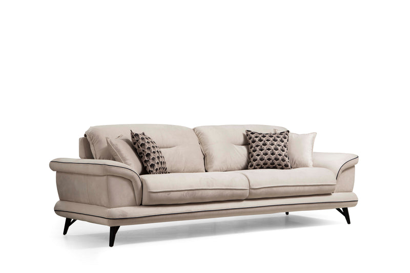 Violet-Pad Sofa & Loveseat Cappuccino