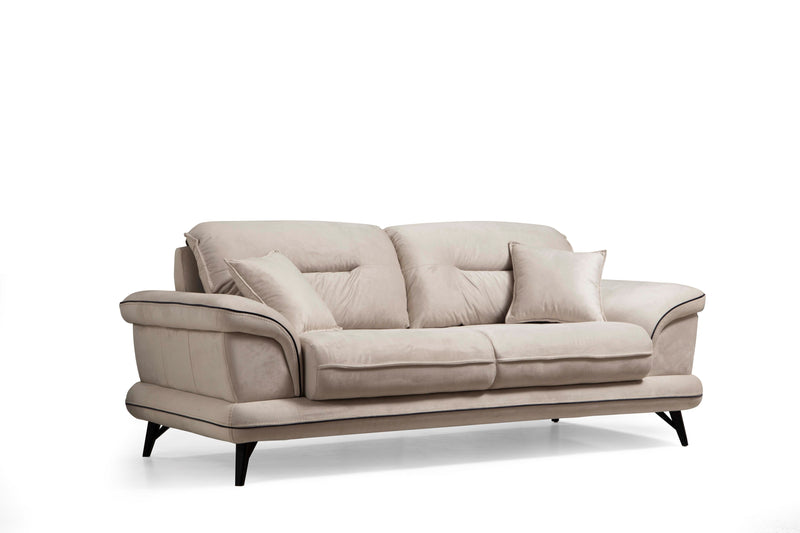 Violet-Pad Sofa & Loveseat Cappuccino