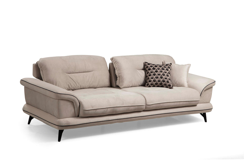 Violet-Pad Sofa & Loveseat Cappuccino