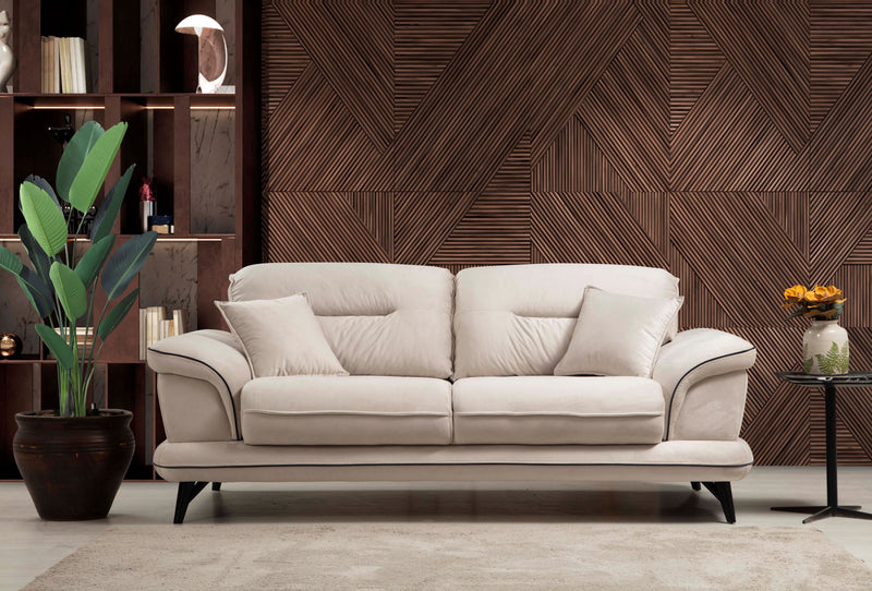 Violet-Pad Sofa & Loveseat Cappuccino