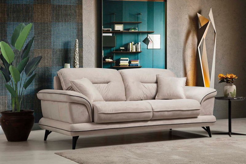 Violet Sofa & Loveseat Cream