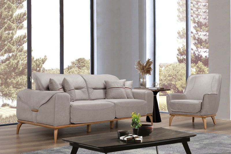 Oslo Sofa & Loveseat - Dark Brown