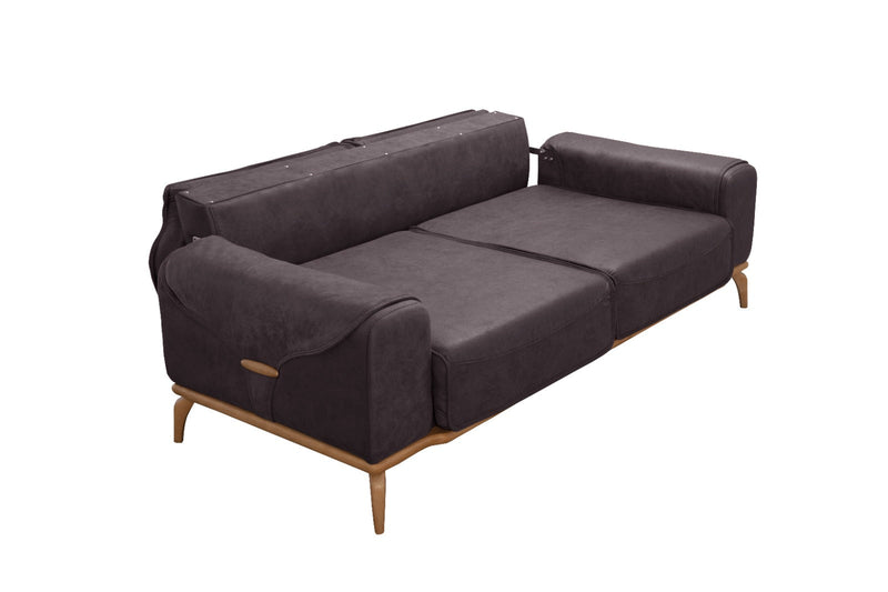 Oslo Sofa & Loveseat - Dark Brown