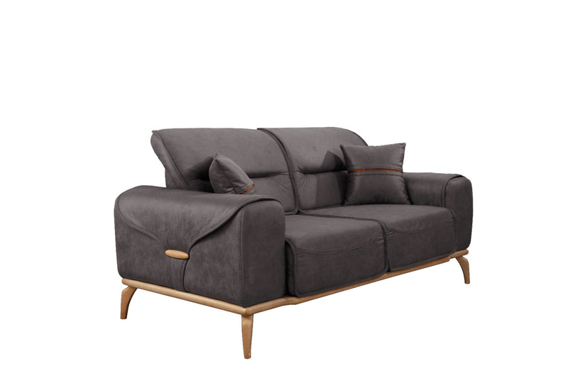 Oslo Sofa & Loveseat - Dark Brown