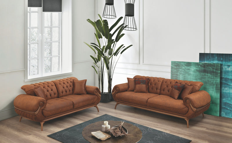 Boston Sofa & Loveseat - Taba