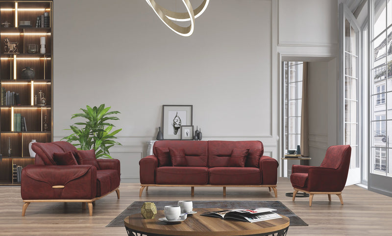 Oslo Sofa & Loveseat - Dark Brown