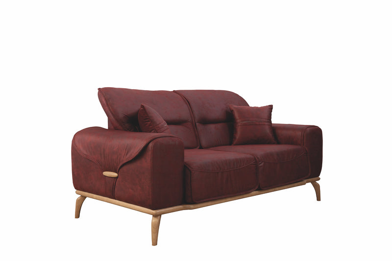 Oslo Sofa & Loveseat - Dark Brown