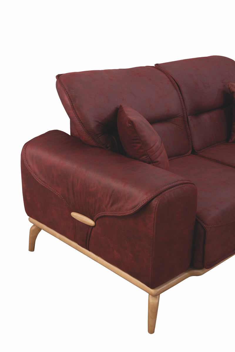 Oslo Sofa & Loveseat - Dark Brown