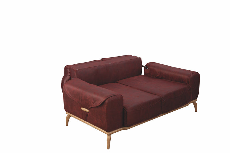 Oslo Sofa & Loveseat - Dark Brown