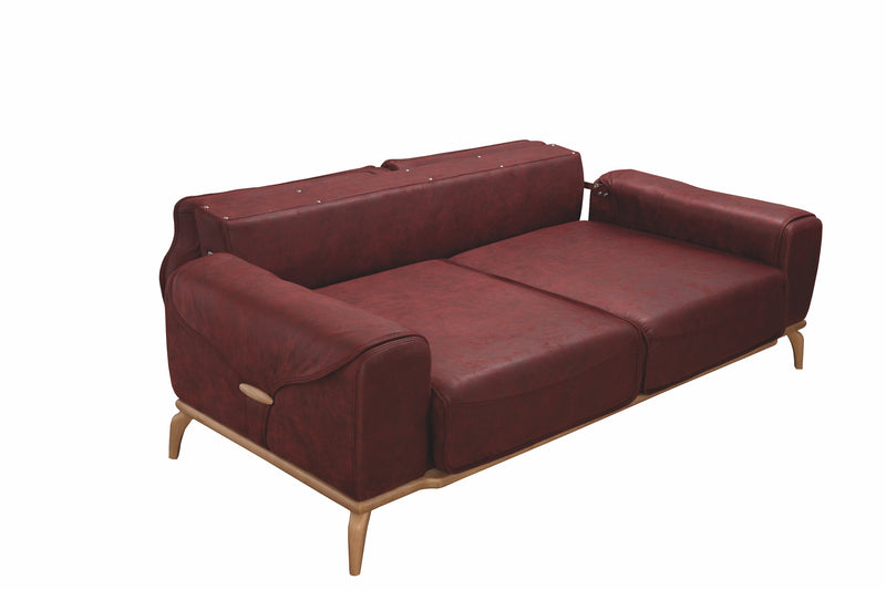 Oslo Sofa & Loveseat - Dark Brown