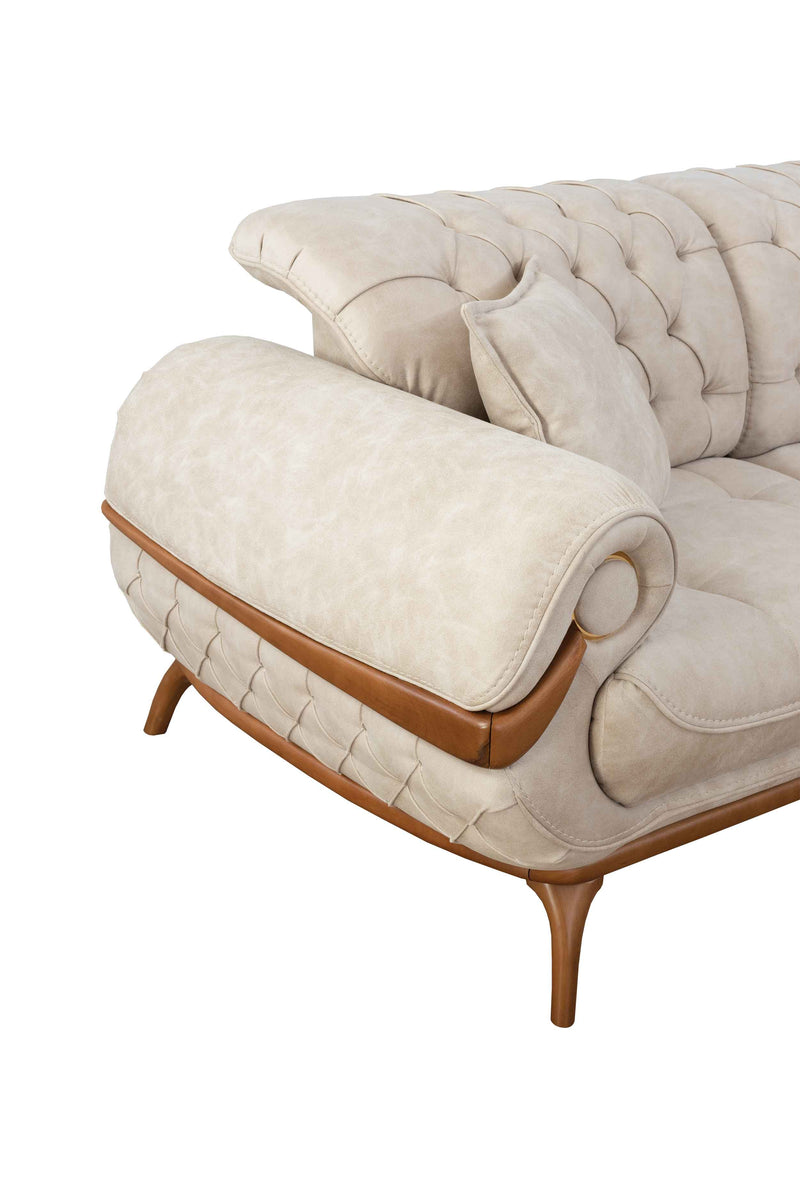 Boston Sofa & Loveseat Cream