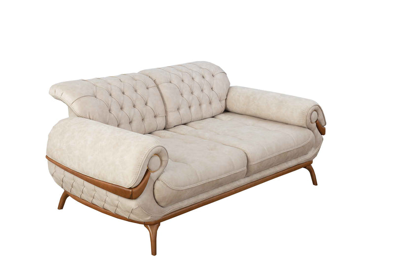 Boston Sofa & Loveseat Cream