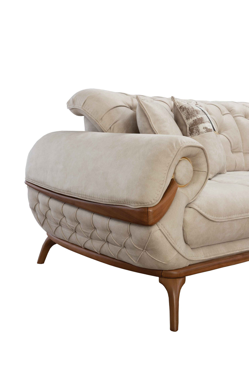 Boston Sofa & Loveseat Cream