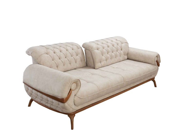 Boston Sofa & Loveseat Cream