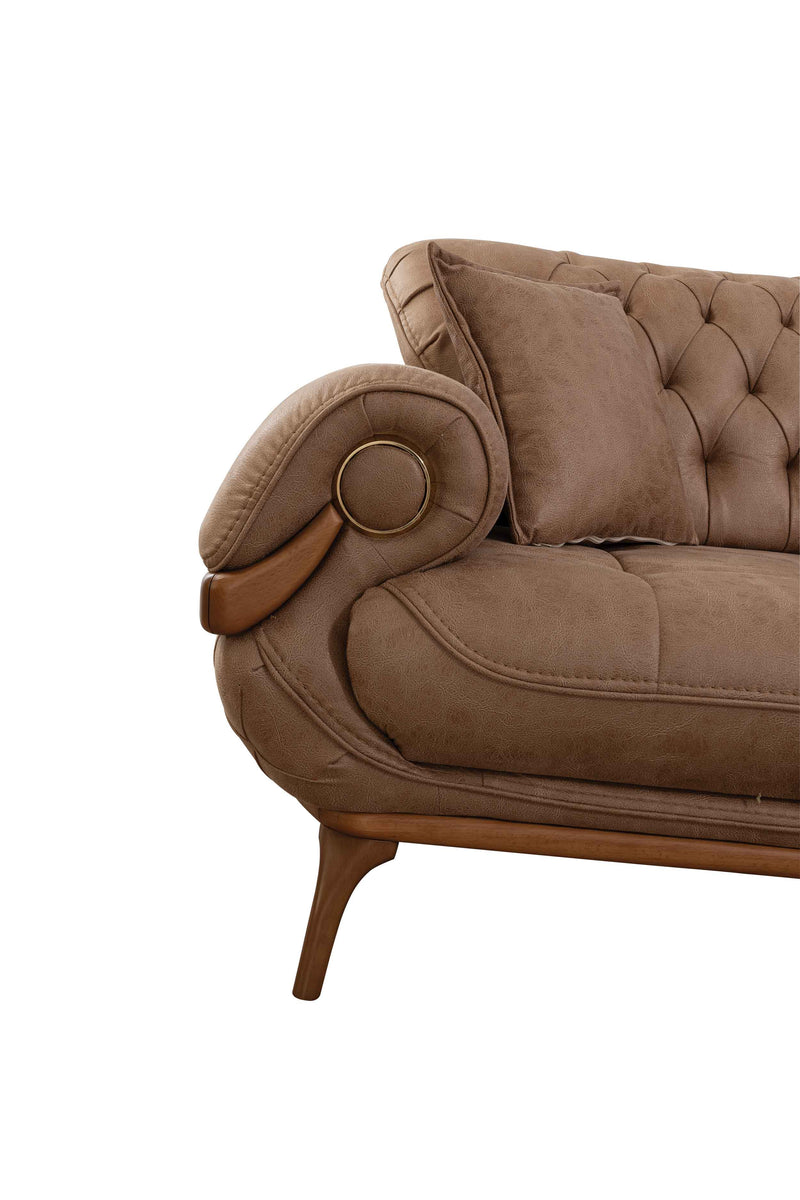 Boston Sofa & Loveseat Cream