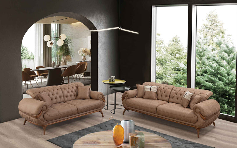 Boston Sofa & Loveseat Anthracite Gray