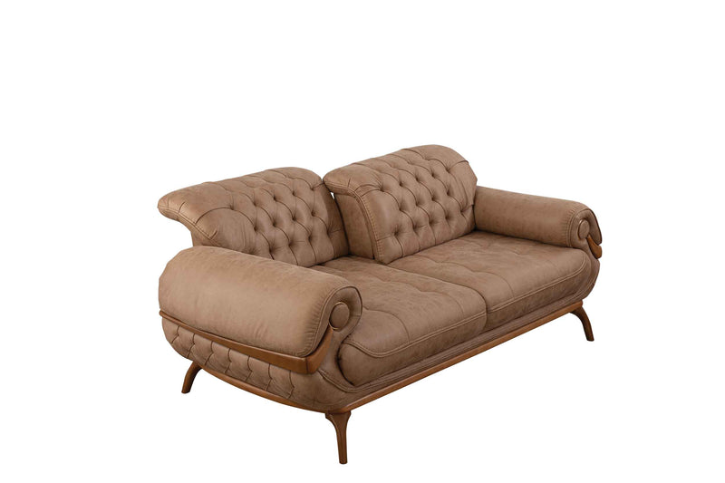 Boston Sofa & Loveseat Cream